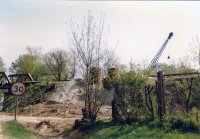 Wbijanie pali fundamentowych 1993