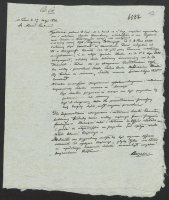 Informacja z dnia 17 maja 1836 r. o przeniesieniu nauczania podczas zimy z krużganków kościelnych do mieszkania wikarego ks. Piotra Ściegiennego