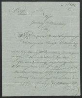 Pismo Wójta Gminy Struża z dnia 14/26 czerwca 1835 r. zobowiązujące ks. Piotra Ściegiennego do wykazania się kwalifikacjami do nauczania w szkole