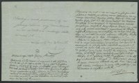 Pismo Wójta Gminy Struża z dnia 14/26 czerwca 1835 r. zobowiązujące ks. Piotra Ściegiennego do wykazania się kwalifikacjami do nauczania w szkole